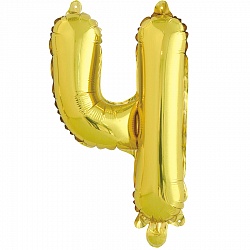 F Буква Ч (16''/41 см) Золото 1шт