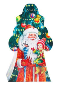 Коробка для конфет Герои Дедушка Мороз 800гр 1шт