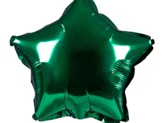 ПМ Мини-звезда (10''/25 см) Зеленый Green Металлик 1шт в интернет магазине Праздникмастер