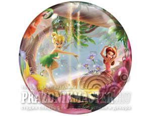 П Bubble (22"/56 см) Тинкербел и Феи Disney 1шт