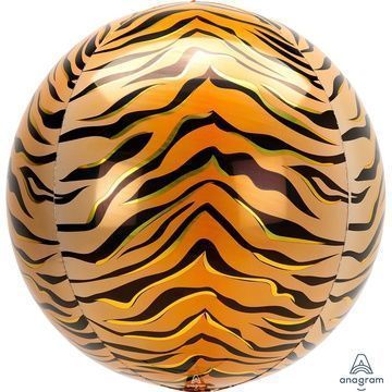 А Сфера 3D (16"/41 см) Тигр Сафари 1шт в интернет магазине Праздникмастер