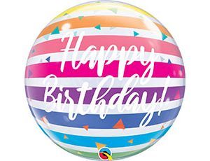 П Bubble (22"/56 см) HB Радуга Омбре Полосы 1шт