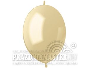 И Линколун (12"/30 см) Слоновая кость (58) Ivory Металлик 100шт