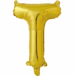 F Буква Т (16''/41 см) Золото 1шт
