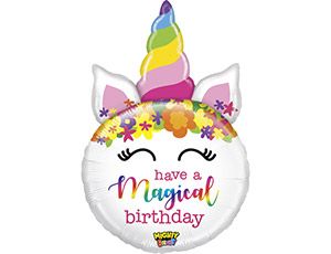 Б Фигура (33"/83 см) ДР Единорог HAVE MAGICAL BIRTHDAY 1шт в интернет магазине Праздникмастер