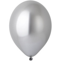 Б Шар (14"/36 см) Серебро (601) Silver Glossy Хром 50шт продажа в интернет - магазине ПраздникМастер