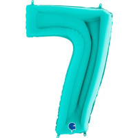 Г Цифра 7 (40"/102 см) Тиффани Tiffany 1шт в интернет магазине Праздникмастер