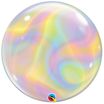 П Bubble (22"/56 см) Узор радужный Пастель 1шт