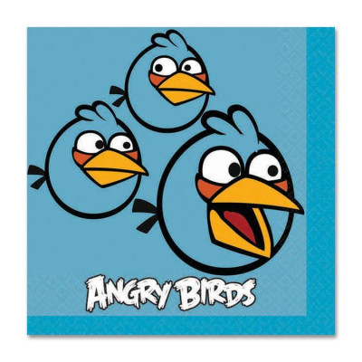 Салфетка Angry Birds 25см 16шт 1уп