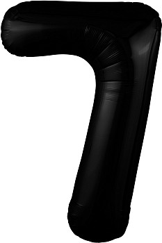 Р Цифра 7 (40"102 см) Slim Черный 1шт