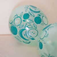 М Шар (12"/30 см) Яблочки Ассорти Кристалл/Перламутр 5ст 25шт Globos Payaso продажа в интернет - магазине ПраздникМастер