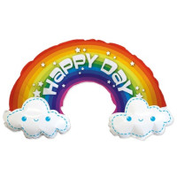 Ф Фигура (39"/99 см) Радуга в облаках HAPPY DAY 1шт в интернет магазине Праздникмастер