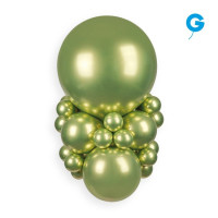 И Шар (5"/13 см) Зеленый киви (105) Shiny Kiwi Green Хром 100шт продажа в интернет - магазине ПраздникМастер
