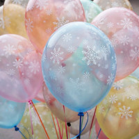 Б Шар (14"/36 см) Снежинки нежные Ассорти Кристалл 5ст 25шт BELBAL продажа в интернет - магазине ПраздникМастер