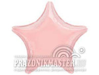 А Звезда (19''/48 см) Розовый Pink Пастель 1шт в интернет магазине Праздникмастер