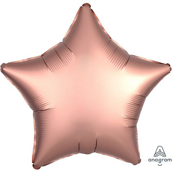 А Звезда (19''/48 см) Розовая медь Rose Copper Сатин 1шт