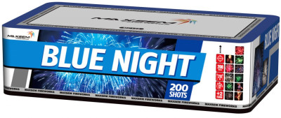 Батарея салютов Blue Night (0,8"/200) 20м 120с 10эфф 1шт