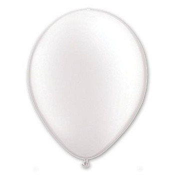 Q Шар (5"/13 см) Белый Pearl White Перламутр 10шт