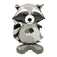 F Фигура (21''/53 см) 3D Лесной Енот на подставке 1шт в интернет магазине Праздникмастер
