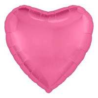 Р Сердце (18"/46 см) Розовый пион Pink Peony Металлик 1шт в интернет магазине Праздникмастер