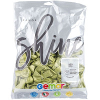 И Шар (5"/13 см) Зеленый киви (105) Shiny Kiwi Green Хром 100шт продажа в интернет - магазине ПраздникМастер