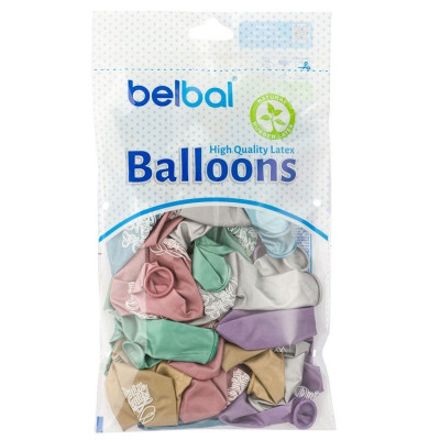Б Шар (14"/36 см) С ДР Ассорти Glossy Хром 2ст 25шт BELBAL продажа в интернет - магазине ПраздникМастер