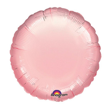А Круг (18"/46 см) Розовый Pink Металлик 1шт