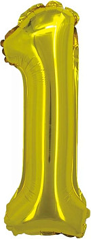 ПМ Цифра 1 (16''/41 см) Золото 1шт