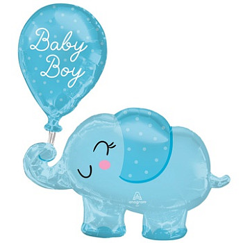 А Фигура (31''/79 см) Слоник голубой BABY BOY 1шт