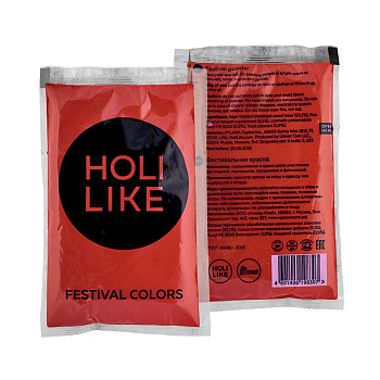 Краска Холи Holi Like Алый 100г 1уп фотография