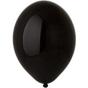 Б Шар (14"/36 см) Черный (025) Black Экстра Пастель 50шт