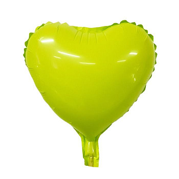 ПМ Мини-сердце (9"/23 см) Poudre Green 1шт