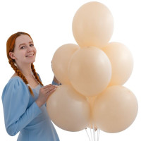 Б Шар (14"/36 см) Матово-белый (489) Alabaster Экстра Пастель Макарон 50шт продажа в интернет - магазине ПраздникМастер
