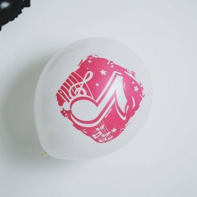 М Шар (12"/30 см) Ноты Ассорти Пастель 2цв 5ст 2ст 25шт Globos Payaso продажа в интернет - магазине ПраздникМастер