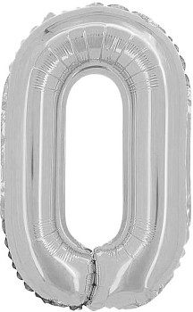 ПМ Цифра 0 (16''/41 см) Серебро 1шт