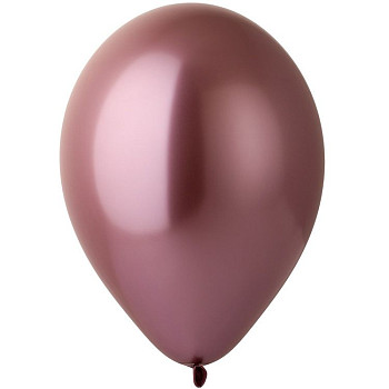 И Шар (14"/36 см) Розовый (91) Shiny Pink Хром 50шт