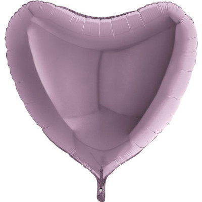Г Сердце (36"/91 см) Сиреневый Lilac Металлик 1шт в интернет магазине Праздникмастер