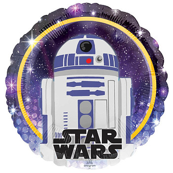 А Круг (18"/46 см) Звездные войны Дроид R2-D2 1шт
