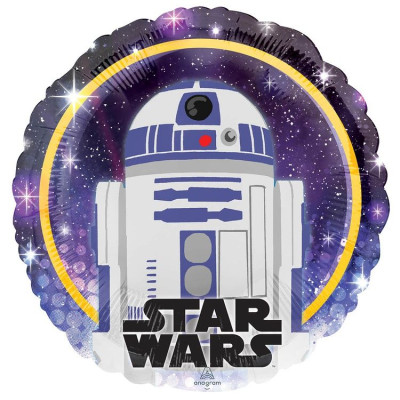 А Круг (18"/46 см) Звездные войны Дроид R2-D2 1шт в интернет магазине Праздникмастер