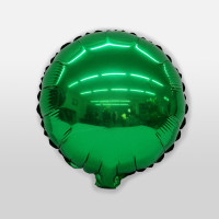ПМ Мини-круг (10''/25 см) Зеленый Green Металлик  1шт в интернет магазине Праздникмастер