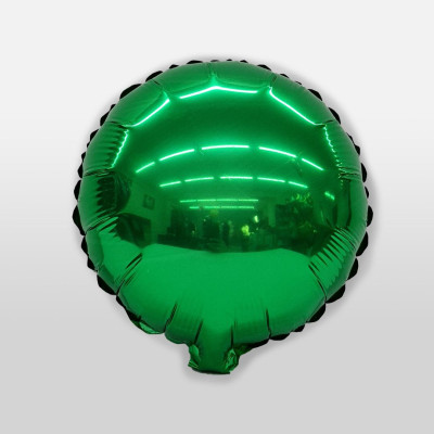 ПМ Мини-круг (10''/25 см) Зеленый Green Металлик  1шт в интернет магазине Праздникмастер