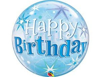 П Bubble (22"/56 см) HB Искры синий 1шт
