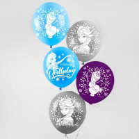 С Шар (12"/30 см) С ДР Холодное сердце HB Ассорти Пастель 1ст 25шт Disney продажа в интернет - магазине ПраздникМастер