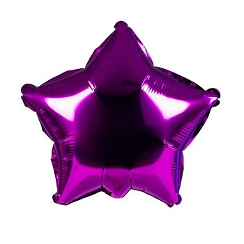 ПМ Мини-звезда (9''/23 см) Фиолетовый Purple Металлик 1шт