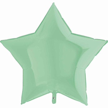 Г Звезда (36"/91 см) Зеленый Matte Green Пастель 1шт