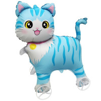 ВЗ Фигура (23"/58 см) AIR Каталка Котик мальчик 1шт в интернет магазине Праздникмастер