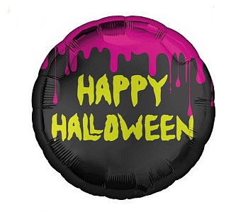 С Круг (18"/46 см) Happy Halloween 1шт
