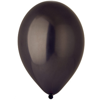 И Шар (12"/30 см) Черный (65) Black Металлик 100шт