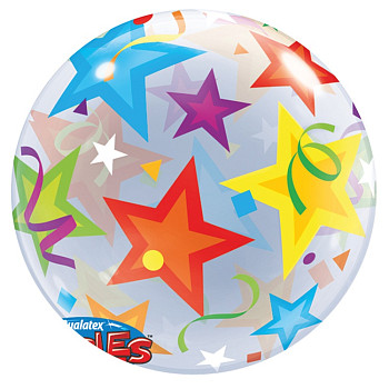 П Bubble (22"/56 см) Звезды 1шт 