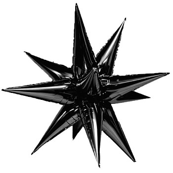 ВЗ Звезда (50''/127 см) 3D Составная Черный Black 1шт